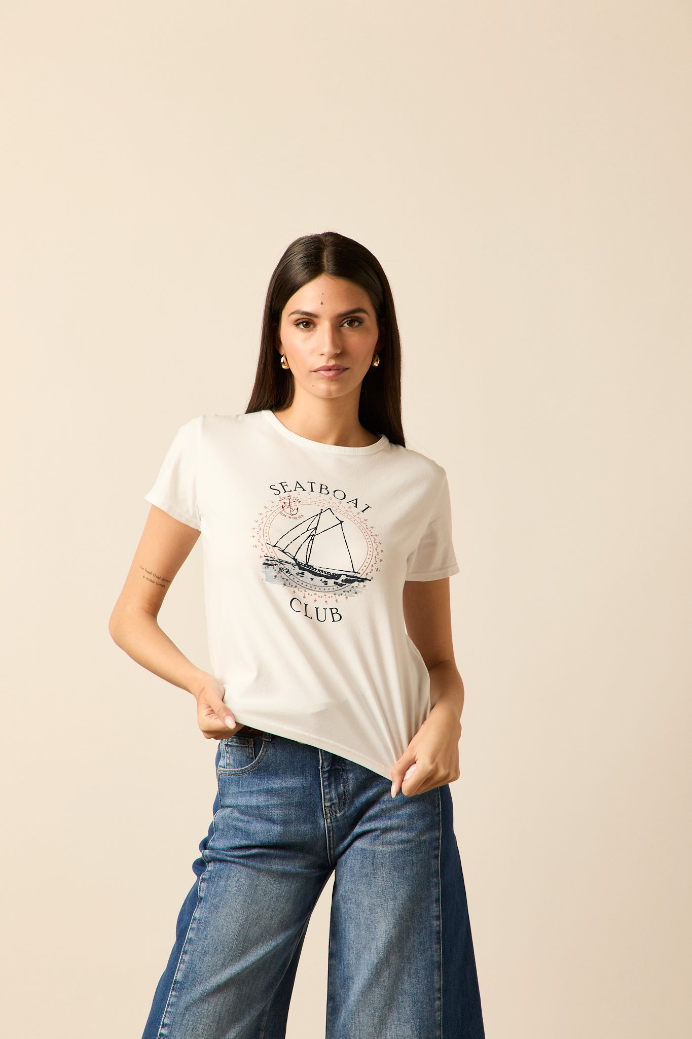 Camiseta barco manga corta