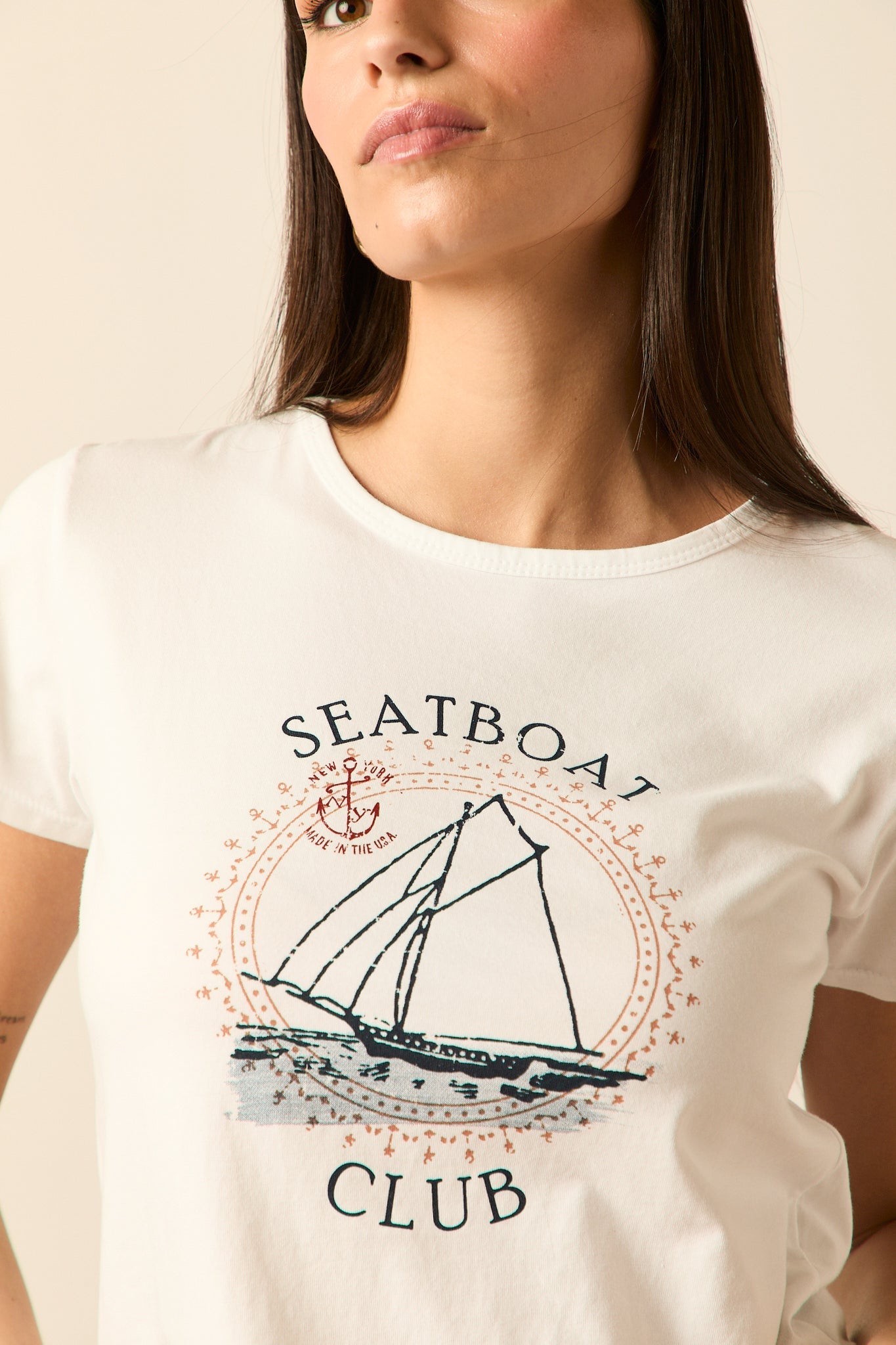 Camiseta barco manga corta